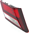 Driver Side, Inner Tail Light, with Bulb, Halogen, Clear and Red Lens, Sedan, Except Hybrid Model, CAPA CERTIFIED