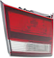 Driver Side, Inner Tail Light, with Bulb, Halogen, Clear and Red Lens, Sedan, Except Hybrid Model, CAPA CERTIFIED