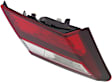 Driver Side, Inner Tail Light, with Bulb, Halogen, Clear and Red Lens, Sedan, Except Hybrid Model, CAPA CERTIFIED