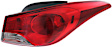 Passenger Side, Outer Tail Light, with Bulb, Halogen, Clear and Red Lens, Sedan, USA Built Vehicle, CAPA CERTIFIED