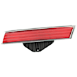 Passenger Side, Inner Tail Light, without Bulb, Halogen, Red Lens, Sedan