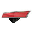 Passenger Side, Inner Tail Light, without Bulb, Halogen, Red Lens, Sedan