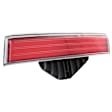 Passenger Side, Inner Tail Light, without Bulb, Halogen, Red Lens, Sedan