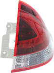 Passenger Side Tail Light, with Bulb, Halogen, Clear and Red Lens, 4 Cyl., 1.3L Engine