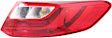 Passenger Side Tail Light, With bulb(s), Halogen, Clear and Red Lens, CAPA Certified