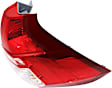 Passenger Side, Lower Tail Light, with Bulb, Halogen, Clear and Red Lens, CAPA CERTIFIED