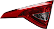 Passenger Side, Inner Tail Light, with Bulb, Halogen, Clear and Red Lens, CAPA CERTIFIED