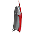 Passenger Side, Upper Tail Light, with Bulb, Halogen, Clear and Red Lens, CAPA CERTIFIED