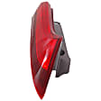 Passenger Side, Upper Tail Light, with Bulb, Halogen, Clear and Red Lens, CAPA CERTIFIED