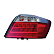 Passenger Side, Outer Tail Light, With bulb(s), LED, Clear and Red Lens, Hybrid, CAPA CERTIFIED