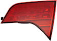 Passenger Side, Inner Tail Light, without Bulb, Halogen, Red Lens, Sedan, CAPA CERTIFIED