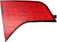 Driver Side, Inner Tail Light, without Bulb, Halogen, Red Lens, Sedan, CAPA CERTIFIED