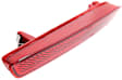 Rear, Passenger Side Bumper Reflector, CAPA Certified