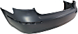 Rear Primed Bumper Cover, 2.4L Engine, Without Exhaust Cut Out, CAPA CERTIFIED