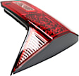 Passenger Side, Inner Tail Light, with Bulb, Halogen, Clear and Red Lens, CAPA CERTIFIED