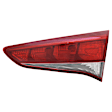 Passenger Side, Inner Tail Light, With bulb(s), Halogen, Clear and Red Lens, CAPA CERTIFIED