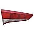 Driver Side, Inner Tail Light, With bulb(s), Halogen, Clear and Red Lens, CAPA CERTIFIED