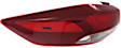 Driver Side, Outer Tail Light, with Bulb, Halogen, Clear and Red Lens, Sedan, USA Built Vehicle, CAPA CERTIFIED