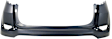 Rear, Upper Primed Bumper Cover, Without Parking Aid Sensor Holes, CAPA Certified