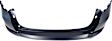 Rear, Upper Primed Bumper Cover, Without Parking Aid Sensor Holes, CAPA Certified