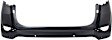 Rear, Upper Primed Bumper Cover, With Parking Aid Sensor Holes