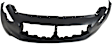Front Primed Bumper Cover, For Models With Premium Package, With Parking Aid Sensor Holes, Without Fog Light Holes, With Navigation System