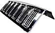 Grille Assembly, Chrome Shell With Textured Black Insert