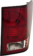 Passenger Side Tail Light, with Bulb, Halogen, Clear and Red Lens, CAPA CERTIFIED
