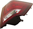 Passenger Side Tail Light, with Bulb, Halogen, Clear and Red Lens, CAPA CERTIFIED
