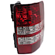 Passenger Side Tail Light, Without bulb(s), Halogen, Clear and Red Lens