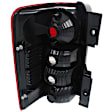 Passenger Side Tail Light, Without bulb(s), Halogen, Clear and Red Lens