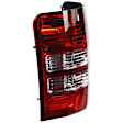 Driver Side Tail Light, Without bulb(s), Halogen, Clear and Red Lens