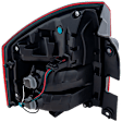 Passenger Side Tail Light, with Bulb, Halogen, Clear and Red Lens
