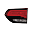 Passenger Side, Inner Tail Light, with Bulb, Halogen, Clear and Red Lens, SRT Model, CAPA CERTIFIED