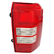 Passenger Side Tail Light, without Bulb, Halogen, Clear and Red Lens