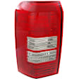 Driver Side Tail Light, without Bulb, Halogen, Clear and Red Lens