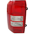 Driver Side Tail Light, without Bulb, Halogen, Clear and Red Lens