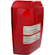 Driver Side Tail Light, without Bulb, Halogen, Clear and Red Lens