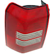 Driver Side Tail Light, without Bulb, Halogen, Clear and Red Lens