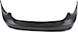 Rear Primed Bumper Cover, Sedan, Except Hybrid/GLI Models, CAPA CERTIFIED