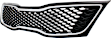 Grille, Black, 4 Cyl., 2.4L Engine, CAPA Certified