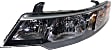 Driver Side Headlight, with Bulb, Halogen, Hatchback/Sedan, CAPA Certified