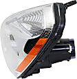 Driver Side Headlight, with Bulb, Halogen, Clear Lens, CAPA Certified