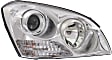 Passenger Side Halogen Headlight, With bulb(s), OE Replacement, Sedan, CAPA Certified