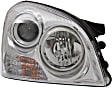 Passenger Side Halogen Headlight, With bulb(s), OE Replacement, Sedan, CAPA Certified