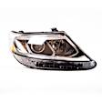 Passenger Side Headlight, with Bulb, Halogen, LX Model, Without Auto, Leveling and LED Accent Lights, CAPA CERTIFIED