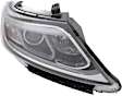 Passenger Side Headlight, with Bulb, Halogen, LX Model, Without Auto, Leveling and LED Accent Lights, CAPA CERTIFIED