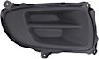 Front, Passenger Side Fog Light Cover, Black