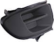 Front, Passenger Side Fog Light Cover, Black