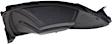 Front, Passenger Side Fog Light Cover, Black